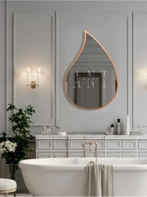 Stewehome Ασύμμετρος καθρέφτης τοίχου από γυαλί 75x50 cm