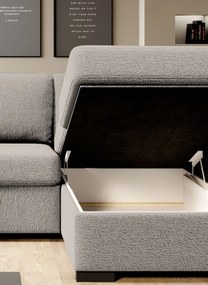 Γωνιακός καναπές Orchid-Ekrou-Δεξιά