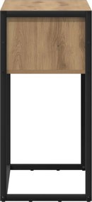 vidaXL End Table Καρυδιά Χειροποίητης Εργασίας 100 x 36 x 75 εκ.