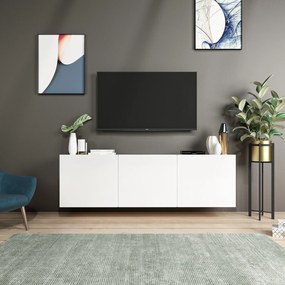 Έπιπλο Τηλεόρασης Λευκό REFI 150x31x44
