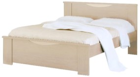Intrahome Κρεβάτι "ΧΑΜΟΓΕΛΟ" διπλό σε χρώμα δρυς 140x190 Intrahomesa-00652564