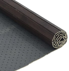 vidaXL Χαλί Ορθογώνιο Σκούρο Καφέ 60 x 300 εκ. Μπαμπού