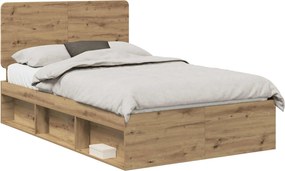vidaXL Σκελετός Κρεβατιού Artisan Δρυς 120 x 200 cm