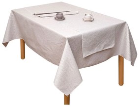 Τραπεζομάντηλο Αλέκιαστο Κορίνα Beige Viopros 140X180 Cotton-Polyester