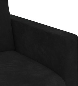 vidaXL Σετ Καναπέ 2 pcs Μαύρο Βελούδο