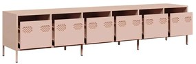 ντουλάπι τηλεόρασης  Ροζ 202x39x43,5 cm Ατσάλι ψυχρής έλασης 3307150