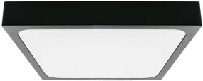V-TAC Φωτιστικό LED Οροφής 24W 230V 360° 2400lm IP44 295x295x65mm Τετράγωνο Ψυχρό Λευκό Μαύρο Σώμα 7647