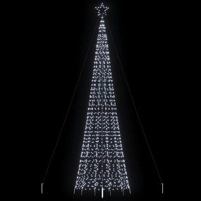 vidaXL Χριστουγεννιάτικο δέντρο LED με αιχμές 1534 LED Ψυχρό Λευκό