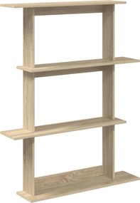 vidaXL Ράφι Τοίχου Sonoma Δρυς 100 x 20 x 126 εκ. Επεξεργασμένο Ξύλο