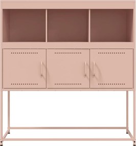 vidaXL Ντουλάπι Ροζ 100,5x39x107 εκ. Ατσάλινο