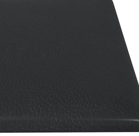 vidaXL Πάνελ Τοίχου 12 τεμ. Μαύρα 60x15 εκ. 1,08 μ² Συνθετικό Δέρμα