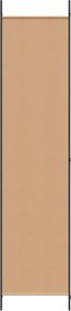 vidaXL 3-Panel Room Divider Μπεζ 150 x 220 cm Ύφασμα