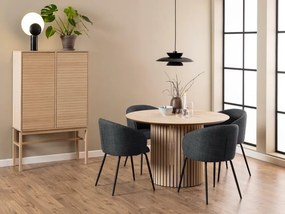 Τραπέζι Oakland K106, Ελαφριά δρυς, 75cm, 54 kg, Φυσικό ξύλο καπλαμά, Ινοσανίδες μέσης πυκνότητας, Ξύλο, Ξύλο: Δρυς | Epipla1.gr