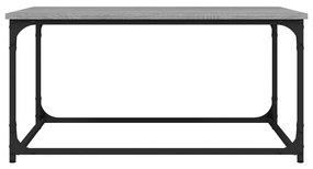 Τραπεζάκι Σαλονιού Γκρι Sonoma 80x50x40 εκ Επεξ Ξύλο + Σίδηρος - Γκρι