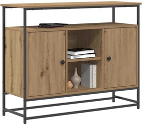 vidaXL Πλαϊνό γραφείο Artisan Oak 100 x 35 x 80 εκ. Επεξεργασμένο ξύλο