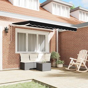 vidaXL Σκηνίτσα Αναδιπλούμενη Μαύρο 350 x 200 cm