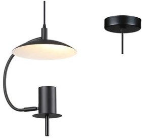 Φωτιστικό Οροφής ZM931P25B 1ΧGU10 D25X20XH100 Black Aca Decor Μέταλλο