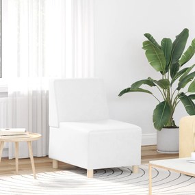 vidaXL Καθίσμα Σαλονιού Λευκό 55 x 74 x 82 εκ Τεχνητό δέρμα