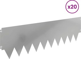 vidaXL Περίγραμμα γκαζόν 20 τμχ. 103 x 30 εκατοστά