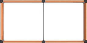vidaXL Υπερυψωμένη Ζαρντινιέρα Καφέ 200 x 100 x 54 cm