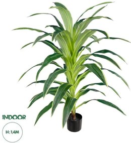 Artificial Garden BRAZILIAN IRON 20020 Τεχνητό Διακοσμητικό Φυτό Αρωματική Δράκαινα Υ140cm Globostar-20020-Πράσινο 20020