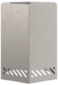 vidaXL Χωρίς Καπνό Φωτιά Πυρκαγιάς Εξαγώνιος 38x38x51 εκ Ανθεκτικός Χάλυβας