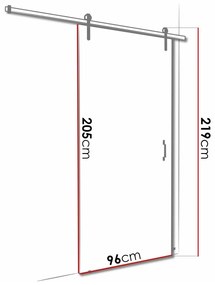 Συρόμενες πόρτες Dover 160, 35 kg, Άσπρο, Μαύρο, Πλαστικοποιημένη μοριοσανίδα, Αλουμίνιο | Epipla1.gr