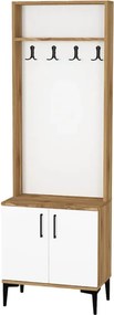 Stewehome Ντουλάπα παπουτσοθήκη (Λευκό) 60x185x185 cm