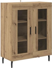 vidaXL Highboard 2 τμχ. Παλιό Ξύλο 69,5 x 34 x 180 εκ.