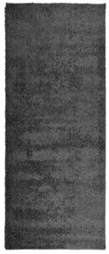 Χαλί Shaggy με Ψηλό Πέλος Μοντέρνο Ανθρακί 80x200 εκ. - Ανθρακί