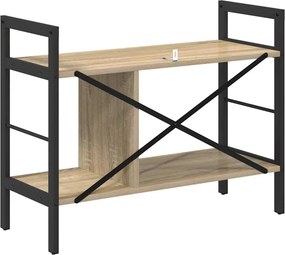 vidaXL Ράφι Βιβλίων 3 επιπέδων 75 x 30 x 58,5 εκ. Επεξεργασμένο Ξύλο