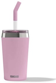 Ποτήρι Θερμός Με Καλαμάκι Helia 6015.30 450ml Pink Sigg