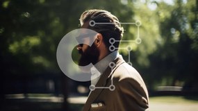 Intra Συλλεκτικό Ξύλινο Παζλ Plywood 4mm - Επαγγελματίας που περπατά στο Sunny Park Σε Ξύλινο Κουτί - Διαστάσεις Puzzle: 10x10 cm – 25 κομμάτια