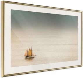 Αφίσα - Lonely Cruise - 30x20 - Χρυσό - Με πασπαρτού