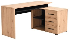 Γραφείο ARHIMED Artisan Oak - Μαύρο 138x102x75 εκ. 138x102x75 εκ.