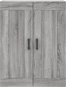 vidaXL Ντουλάπι Επιτοίχιο Γκρι Sonoma 69,5 x 34 x 90 εκ. Επεξεργ. Ξύλο