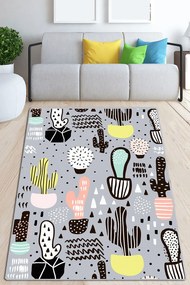 Χαλί Vector Cactus Djt 286CHL6417 Grey-Multi Conceptum Hypnose 120X180cm