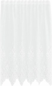 vidaXL Κουρτίνα Δαντέλας με κουρτίνες Λευκό 140 x 150 cm Πολυεστέρας