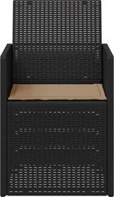 vidaXL Καρέκλες Εστιατορίου Κήπου 2 pcs Ανθρακί και Taupe PP