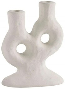 Κηροπήγιο Oria AH-AX24031 15x7,5x20cm White Andrea House Ceramic