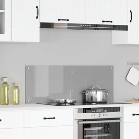 vidaXL Πίσω Πάνελ Κουζίνας Ανοιχτό γκρι 110 x 40 x 0.6 εκ.