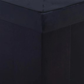 Τραπέζι Σαλονιού Ανοιχτό Καφέ-Μαύρο 100x50x30 εκ. Μασίφ Μαόνι - Μαύρο