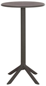 Τραπέζι μπάρ TERRIN Στρόγγυλο Πολυπροπυλενίου Dark Olive Green Φ61x107Υ εκ. 61x61x107 εκ.