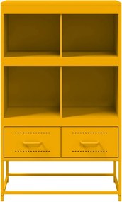 vidaXL Ντουλάπι Μουσταρδί 68x39x111,5 εκ. από Ατσάλι