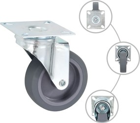 vidaXL Ρόδες Περιστρεφόμενες 8 τεμ. 75 χιλ.