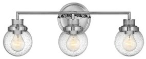 Απλίκα Φωτιστικό Μπάνιου 3xE27 IP44 Poppy Quintiesse Elstead Lighting QN-POPPY3-PC-BATH Χρώμιο