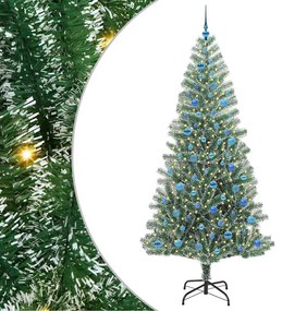 vidaXL Τεχνητό Δέντρο Χριστουγέννων με Χιόνι και Φώτα LED 240 cm