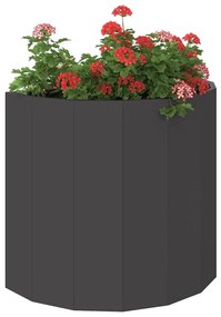 vidaXL Γλάστρα Μαύρο 60 x 30 x 50 εκ. Ατσάλι