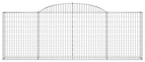 vidaXL Συρματοκιβώτια Τοξωτά 13 τεμ. 300x30x100/120 εκ. Γαλβαν. Ατσάλι