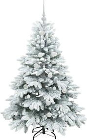 vidaXL Τεχνητό Χριστουγεννιάτικο Δέντρο Λευκό 150 cm ΠΕ και PVC